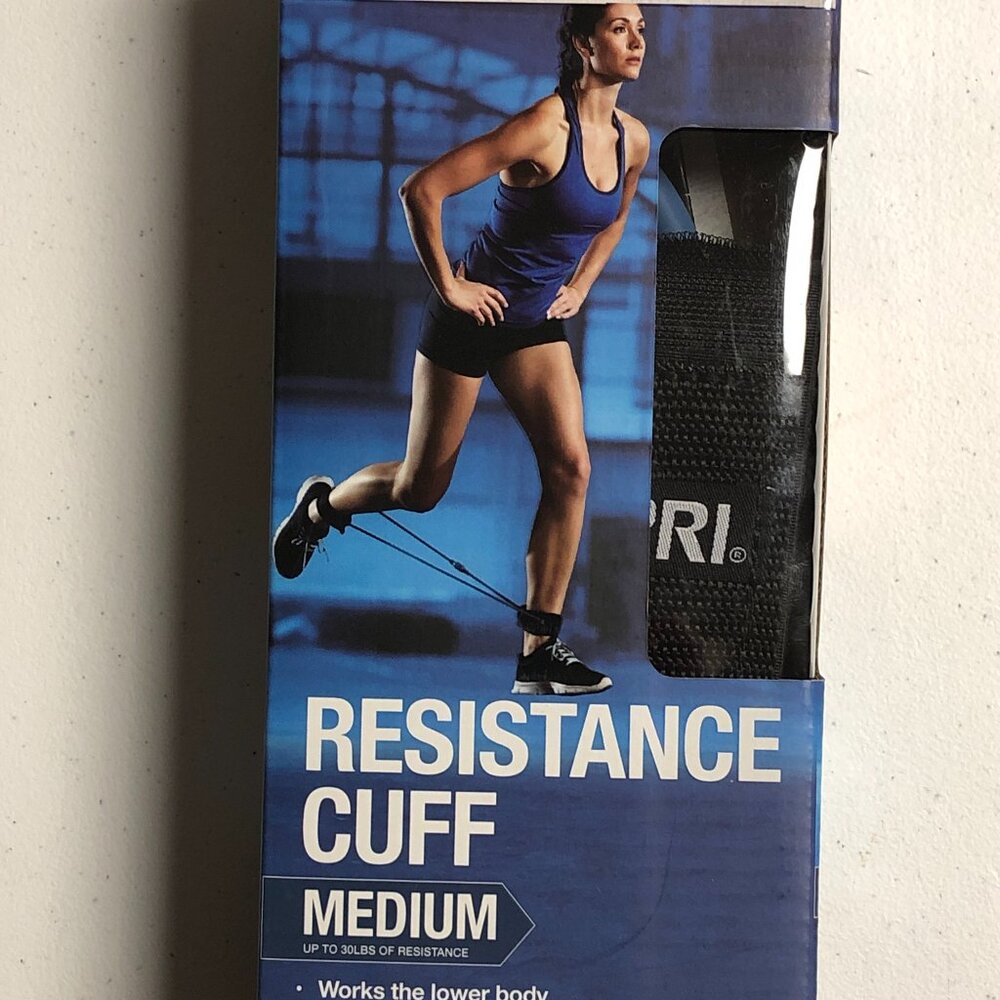 SPRI Resistance Cuff Leg Ankle Band Medium Exercise Guide Home Workout New